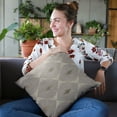 thumbnail image 2 of Plutus Brands Plutus Gray Cubes Diamond Luxury Throw Pillow, 18L x 18W, 2 of 2