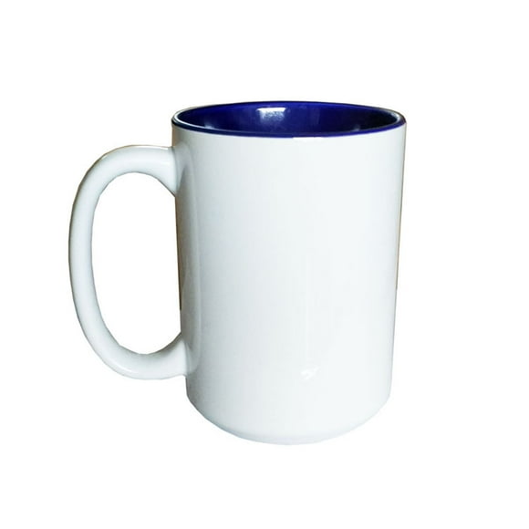 INTBUYING 15oz Two-Tone Mug 36pcs Blank Mug Sublimation Printing 15OZ Heat Press Coffee Tea Mugs