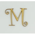 thumbnail image 1 of 1 Pc, 4 Inch X 1/4 Inch Thick Wood Letters M In The Curlz Font Great For Craft Project & Different Decor, 1 of 3