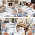 thumbnail image 6 of Oceans Marine Life Washable Living Room Rugs 6'x9', Orange Jellyfish Blue Starfish Underwater Low Pile Throw Large Area Rug Non-Slip Sturdy Edge Binding Carpet for Dining Room Kitchen Office, 6 of 9