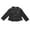 Black, variant on IROINNID Kids Faux Leather Long Sleeve Notch Lapel Outwear Stylish Short Jacket Clothes