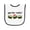 White and Black, variant on Inktastic We Be Rollin Cute Sushi Baby Terry Cloth Bib