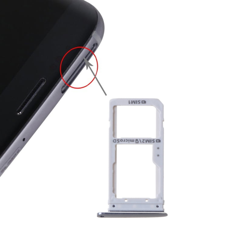 White Rubber Gasket and Sim Pin Incl MMOBIEL SIM Card Slot Tray Holder Replacement Compatible with Samsung Galaxy S7 2016 