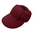 thumbnail image 3 of Women's UPF 50+ UV Protection Sun Visor Hat, Wide Brim Lightweight Foldable Ponytail Cap Hats for Women Summer, 3 of 5