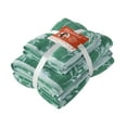 thumbnail image 4 of Beautiful by Drew Barrymore 4-Piece Floral Bath Towel Set, 100% Cotton, Pine Green, 4 of 5