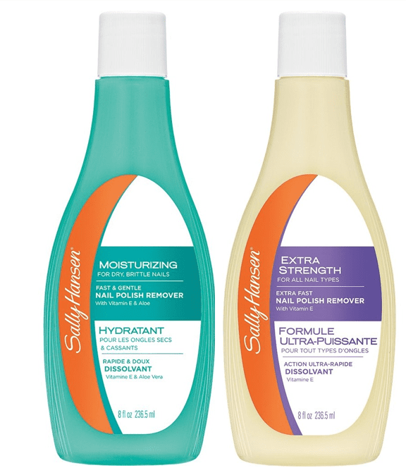 Sally Hansen Nail Polish Remover Moisturizing 8 Oz And Extra Strength 8 Oz Walmart Com