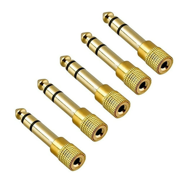 HUELE 3.5 mm Socket to 6.35 mm Jack Plug Audio Stereo Adapter 6.35 mm 1_ 4 inch Headphone