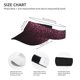 thumbnail image 3 of Fotbe Pink Glitter Sparkles A Visera Deportiva con Diseño, Gorra Abierta Ajustable de Algodón para Mujer y Hombre, 3 of 7