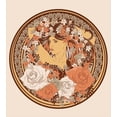 thumbnail image 3 of Boho Decor Queen Size Duvet Cover Set, Hippie Indian Decor with Flowers and a women with Hair Standing in the Middle Print, Decorative 3 Piece Bedding Set with 2 Pillow Shams, Brown, by Ambesonne, 3 of 3
