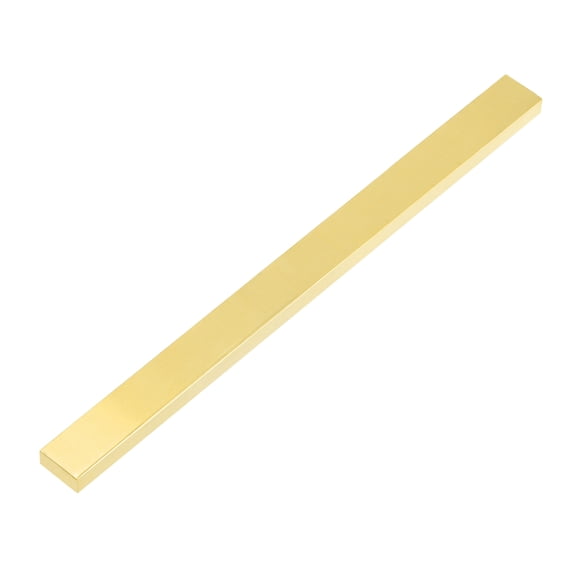 Uxcell H62 Brass Flat Bar Stock, 0.12"x0.59"x14" Square Solid Brass Bar Stock Metal Sheet for Knife Making DIY Handicrafts Architectural Industry Thermal Conductivity