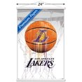 thumbnail image 2 of NBA Los Angeles Lakers - Drip Ball 20 Wall Poster, 22.375" x 34" Framed, 2 of 4