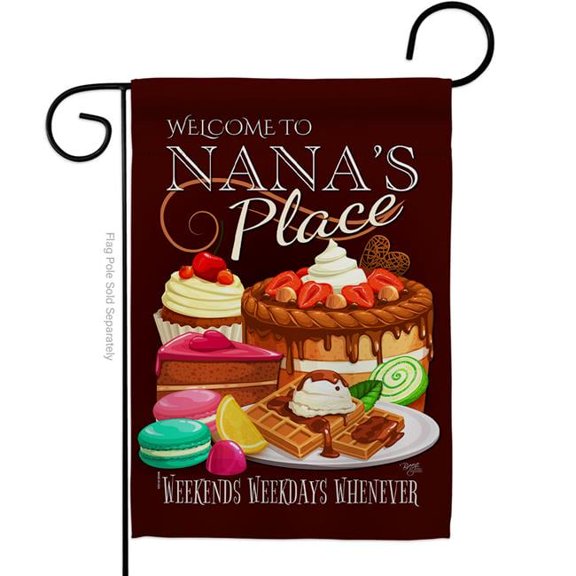 G165223-BO Nana Place Family Grandparent 13 x 18.5 in. Double-Sided Decorative Vertical Garden Flags for House Decoration Banner Yard Gift