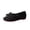Black, variant on Willtoo Women's Faux Suede Square Toe Ballet Flats Bowknot Shoes Women Dressy Comfortable Slip-On Loafers Ballerina Flats