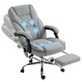 thumbnail image 1 of Vinsetto Massage Office Chair, Reclining Gaming Chair, Grey, 1 of 10