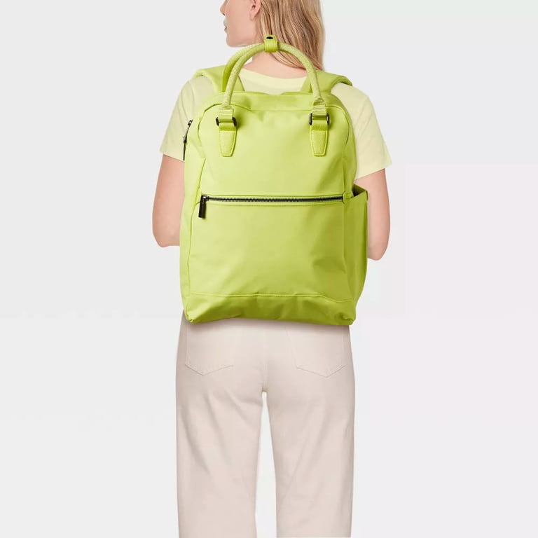 Open Story Age Over 18 Commuter Backpack, Lime Green  display picture 2