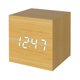 thumbnail image 1 of Digital Alarm Clock, Wood Led Light Mini Modern Cube Desk Alarm Clock Displays Time Date Temperature, 1 of 2