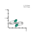 thumbnail image 4 of 1 3/4 Carat T.G.W. Emerald And White Diamond Accent Sterling Silver 3-Piece Jewelry set, 4 of 7