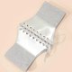 thumbnail image 5 of Silver Corset Belt For Women Wide Dress Belt y2k Lace-up Elastic Waist Belt, 5 of 5