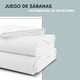 thumbnail image 3 of Juego de Sábanas Matrimoniales The Shop  Microfibra blanco Matrimonial, 3 of 7
