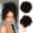 Dark Brown, variant on Aorsher Platium Blonde Messy Bun Hair Piece Elastic Drawstring 10inch Loose Curly Bun Hair Extensions Short Wavy Synthetic Hair Bun Hairpiece for Women