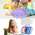 thumbnail image 2 of BMOUO Kids Case for iPad (A16) 11th Gen 11 Inch 2025 / iPad 10th Generation 10.9" 2022, iPad Air (M3/M2) 2025/2024 Shockproof Protective with Shoulder Strap/Handles/Kickstand Cover, Light Purple, 2 of 8