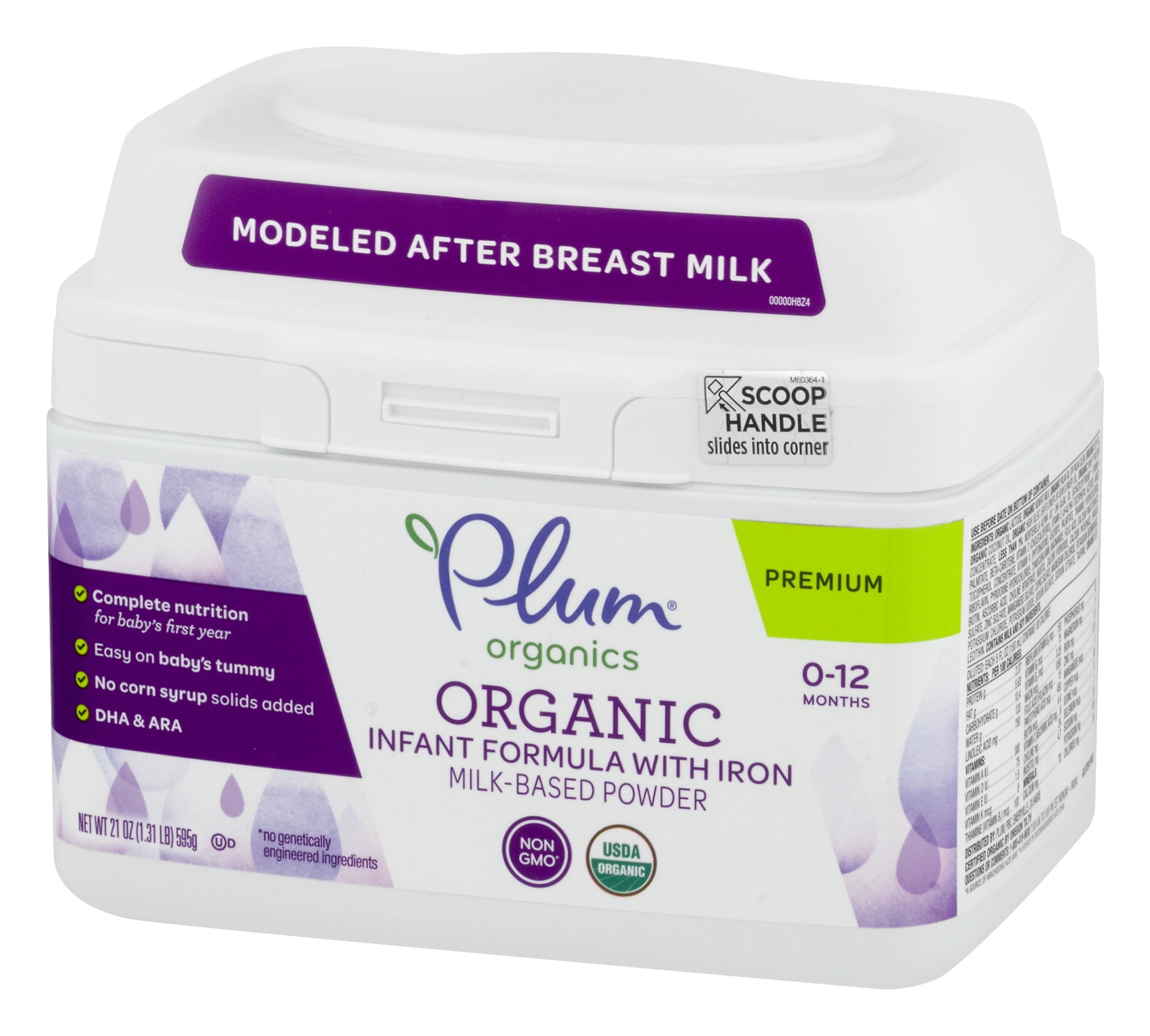Plum Organics Organic Infant Formula with Iron 21 oz Walmart
