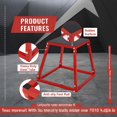 thumbnail image 2 of YUSAZENS Combinaison Carrée Pliometric Jump Box Structure Assemblée en Acier au Carbone Tabouret d'Entraînement de Mise en Forme pour la Maison Rouge 12 18 24 30 Pouces, 2 of 9