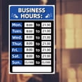 thumbnail image 3 of Señal de horario comercial de operación Señales para ventana / puerta Azul, 3 of 6