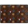 thumbnail image 4 of SKYSONIC 36x24in Western Pattern Design Area Rug, Rustic Bull Skull Non-Slip Floor Carpet for Indoor Living Dining Room Bedroom, 4 of 7
