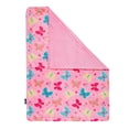 thumbnail image 6 of Wildkin Baby Plush Velour Blanket for Girls and Boys (Butterfly Garden Pink), 6 of 6