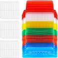 thumbnail image 3 of MENKEY Multicolor Hanging File Folder Tab, 2 Inch Clear Plastic, 3 of 6