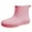 Pink, variant on Rain Boots Women Ladies Rain Shoes Short Adult Water Shoes Non Slip Outer Shoes Rubber Boots Women White 41