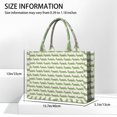 thumbnail image 3 of Large Capacity Tote Bag,Green Cartoon Crocodiles Hearts Pattern Handbag Fashion Luxury Tote Bag,15.7"x13"x 5.1" Inches,Laptop Compatible, 3 of 6