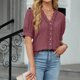 thumbnail image 4 of Eres Más Que una Camisa de Puntuación de Prueba Boho Top Manga Corta Cuello Redondo Blusa Suelta, Detalle de Encaje Color Sólido Desgaste de Verano Casual, Mezcla de Poliéster Spandex, 4 of 9
