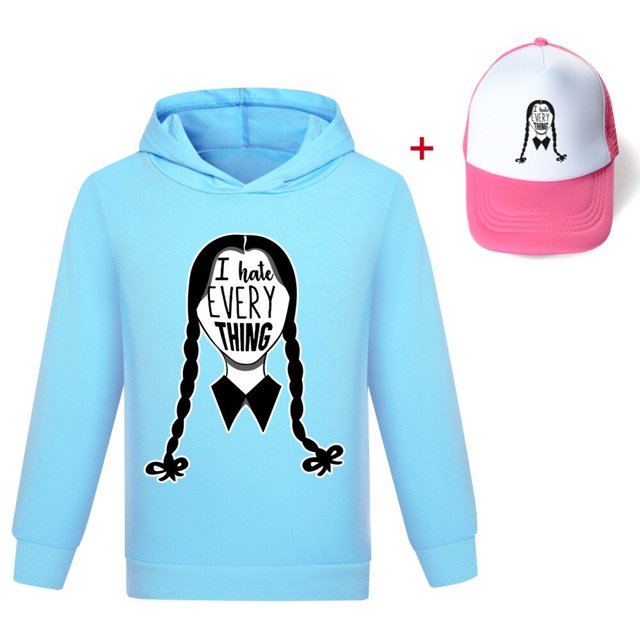 Sudadera con capucha para niñas Odio todo Disfraz de fiesta de cumpleaños Ropa para niñas zhangyuxiang LED