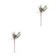 thumbnail image 3 of Matsuzay 2021 nueva rama de pino de nieve falsa de 17CM, decoración de Navidad de plástico, rama de pino de nieve Artificial DIY, novedad de 2021 Flor de pino blanco 2piezas Matsuzay CBP040947, 3 of 6