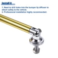 thumbnail image 5 of Unique Bargains 1 Pair 6"-6.8" Adjustable Aluminum Alloy 150mm Front Bumper Lip Splitter Diffuser Strut Rod Gold Tone, 5 of 6