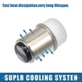 thumbnail image 5 of Unique Bargains 1157 3014SMD 5W LED Light Bulbs Universal for 1157 BAY15D 1016 1034 1157A Brake Light Red 5 Pair, 5 of 6