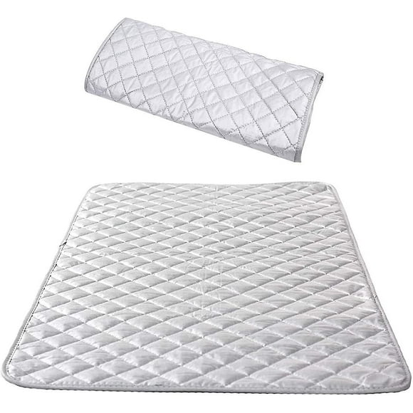Insulated Ironing Pad Steam Ironing Blanket Cotton Portable Tabletop Ironing Mat Silver 48 * 85 Cm1 Pcs