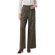 thumbnail image 1 of Pantalón de trabajo de cuadros para mujer INSPIRE CHIC, de pata ancha, recto y largo, en marrón, con diseño de espiga vintage, 1 of 5