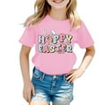 thumbnail image 2 of Easter Flowers Bunny Shirt Fashion Comfortable Brown Flowers Easter Story Tshirt 2026 Children Short Sleeve Tops Funny Rabbit Easter T Shirts, 2 of 4