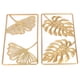 thumbnail image 1 of Decoración de pared Jadeshay 2 piezas Hoja de Ginkgo Dorada, 1 of 14