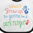 thumbnail image 4 of Inktastic Park Ranger Future Boys or Girls Baby Bib, 4 of 4