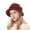 Burgundy, variant on New Knit Cap Ladies Fall And Winter Rabbit Wool Bowl Cap Thickened Warm Mom Hat Flower Fashion Woman’S Hat