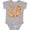 AC-Heather Grey, variant on Inktastic Peach Fruit Party Boys or Girls Baby Bodysuit