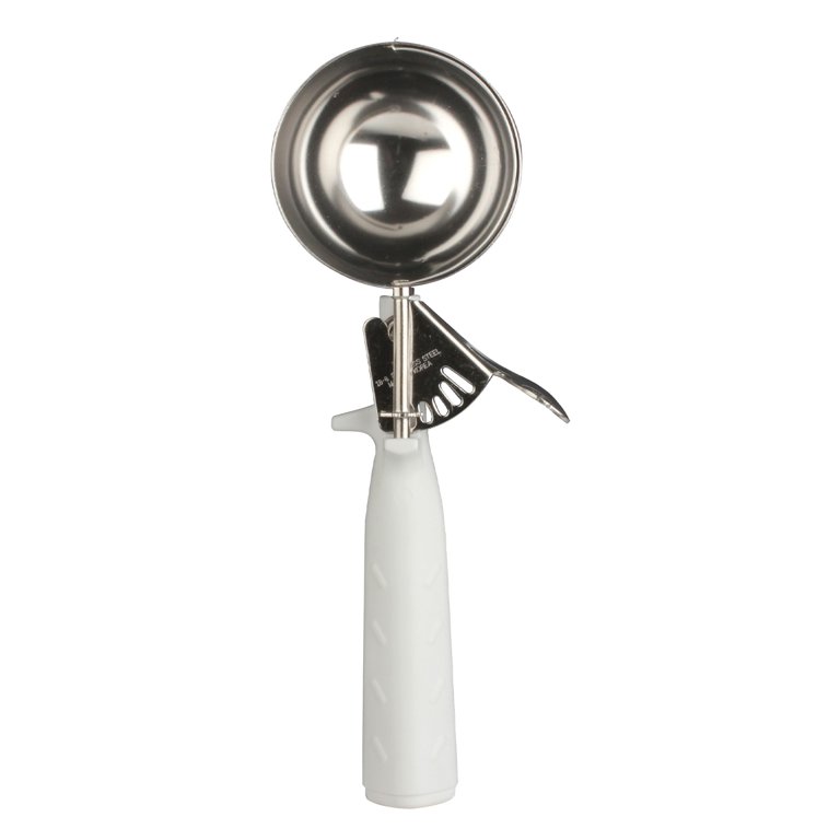 5 1/3 Oz. Ice Cream Disher, White,Pack of 6 