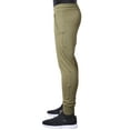 thumbnail image 3 of Ma Croix Mens Joggers with Zipper Pockets Casual Lightweight French Terry Active Sweatpants, 3 of 6