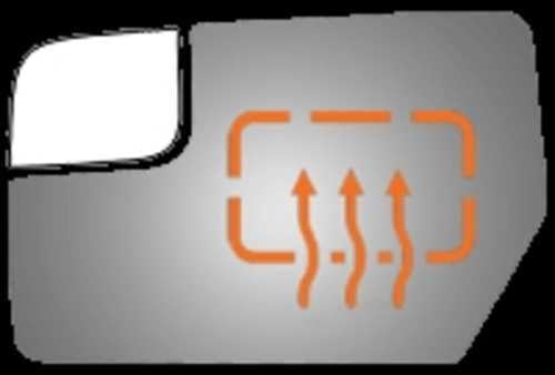 Burco Side View Mirror Replacement Glass - Clear Glass - 4483H