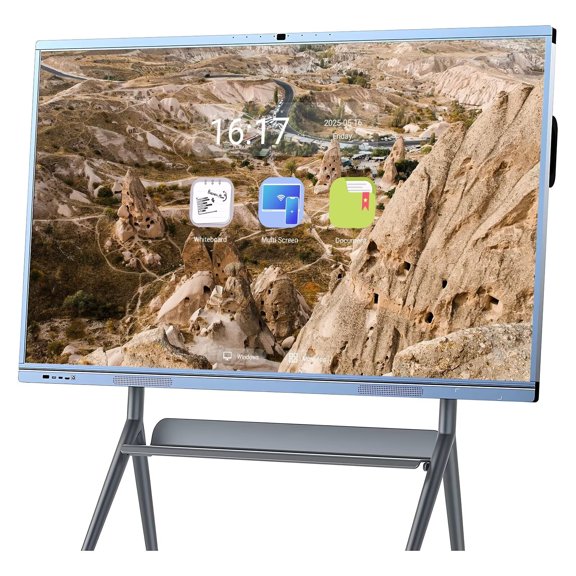 BELNET Touch Screen Board, 4K UHD Digital Electronic All-In-One Computer Touch Whiteboard and Screen Mirroring, 65 Inch Built-In Camera Player for Advertisin multi-touch Smart TVs