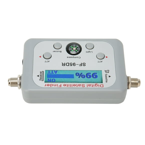 Satellite Signal Meter, Digital Satellite Finder ATT Function Portable Clear Display 950 To 2150MHz With For Outdoor